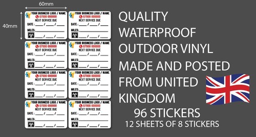 Custom service stickers - custom,